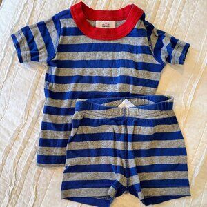 Hanna Andersson short striped pajamas - Euro size 80 or 18- 24 months
